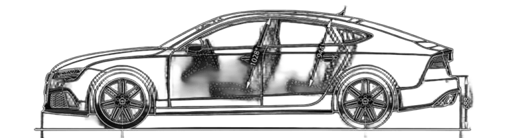 Vehículo Audi en diagnóstico